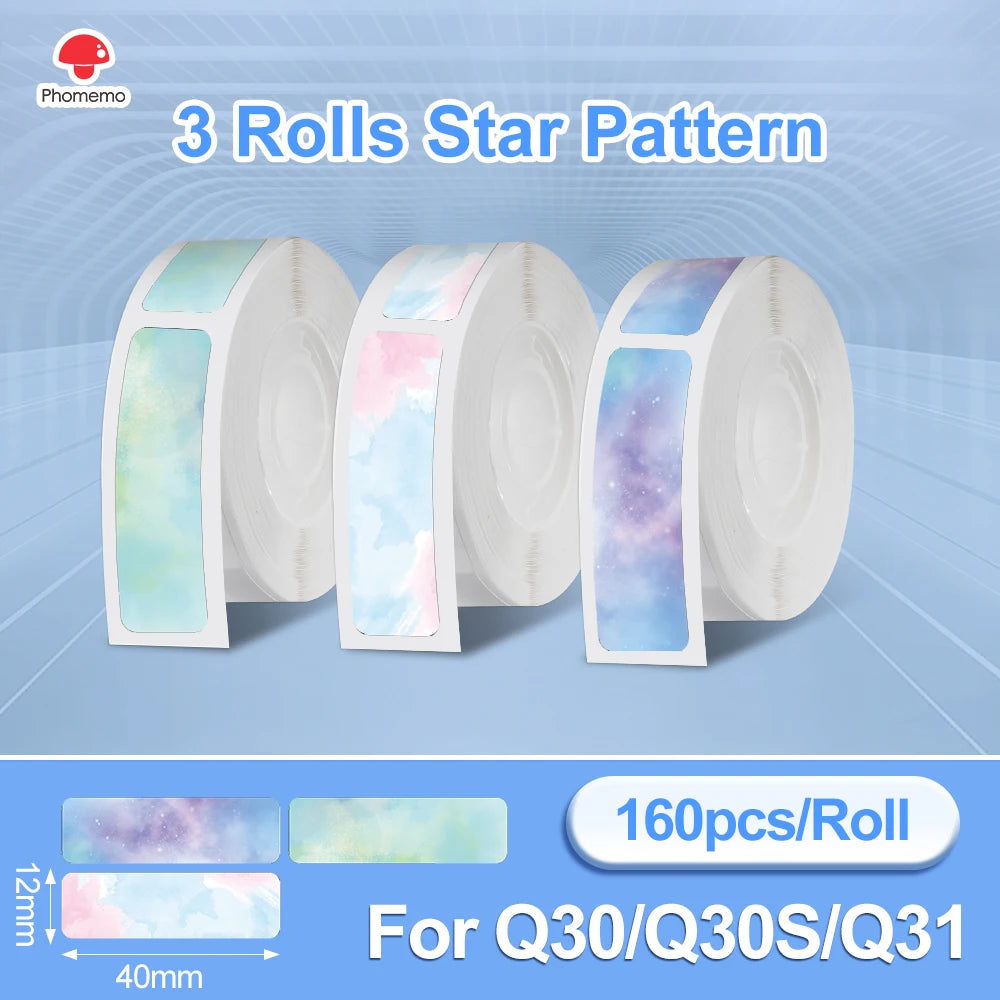 طابعة ملصقات حرارية Phomemo Q30 بتقنية البلوتوث - صانعة ملصقات محمولة للأعمال اليدوية وبطاقات التاريخ، طابعة لاسلكية متعددة الأوراق لنظامي التشغيل iOS وAndroid