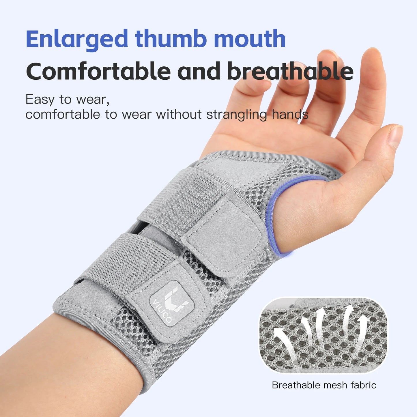 Adjustable Wrist Guard | 1/2 Finger Dual-Strap Support for Joint Pain & Thumb Protection – Thin Tendon Sheath Design