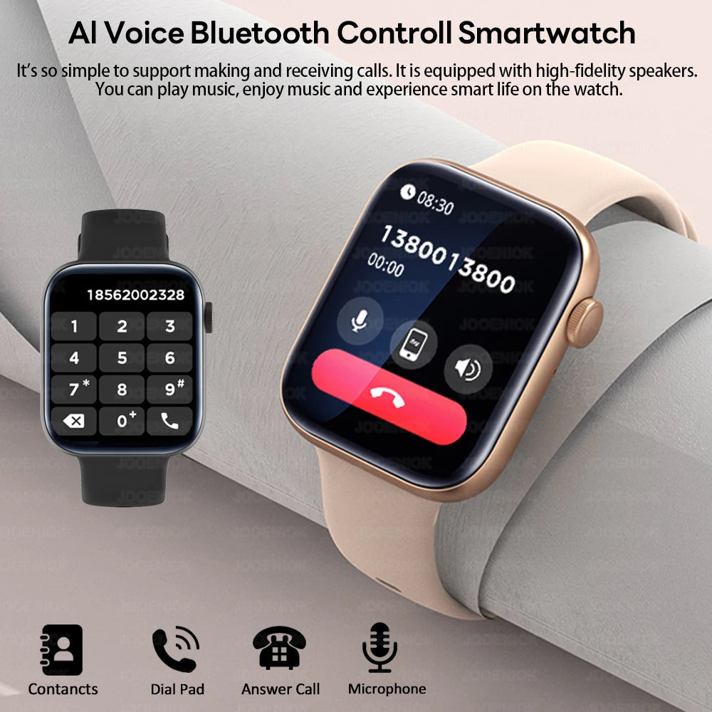 ساعة ذكية 2025 للرجال والنساء - شاشة عالية الدقة 1.9 بوصة، مكالمات بلوتوث، معدل ضربات القلب، مقاومة للماء IP68