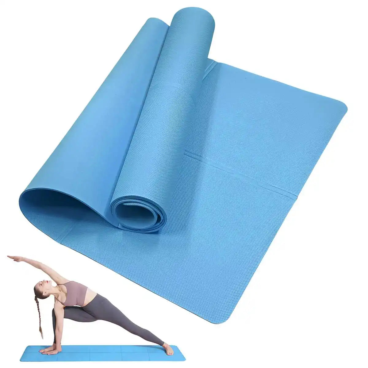 Yoga Mat | 4mm Thick EVA Foam Fitness & Pilates Mat – Comfortable Non-Slip Gymnastics Pad