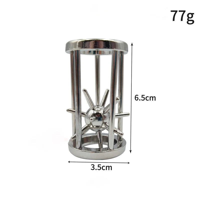 Classic Metal Lock Puzzle – IQ Brain Teaser Magic Puzzle Game for Kids & Adults | Funny Gift Toy