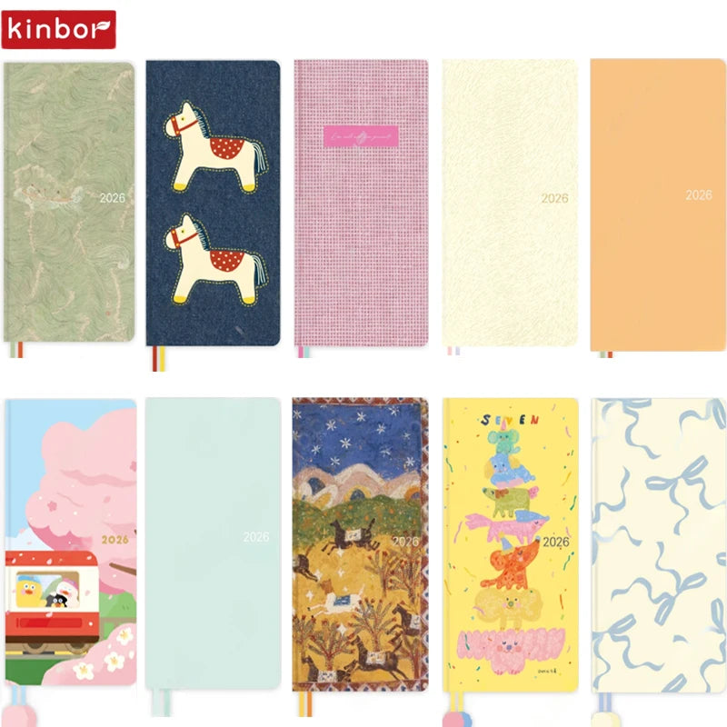 Kinbor 2026 Pocket Weekly Planner – Pocket Size Schedule Notebook Week Plan Notepad for Daily Writing