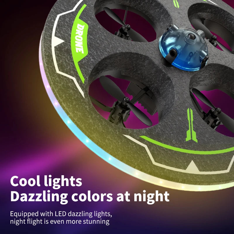 Mini UFO Foam Drone for Kids | Intelligent Obstacle Avoidance RC Helicopter with Camera | Safe Aerial Toy Aircraft for Christmas Gifts