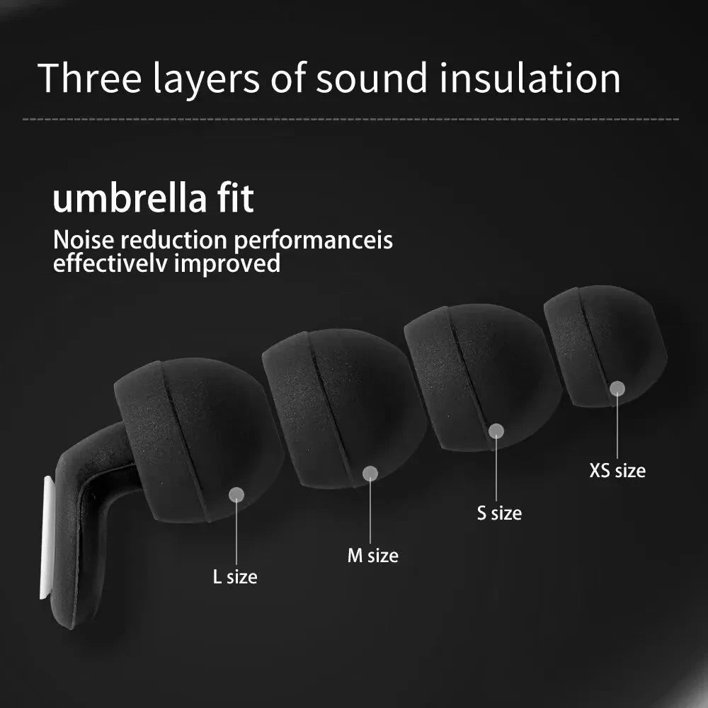 سدادات أذن HUAK 09 • سيليكون عالي الدقة • حماية السمع للحفلات الموسيقية والنوم والسباحة • تقليل الضوضاء • ملحقات إضافية متضمنة