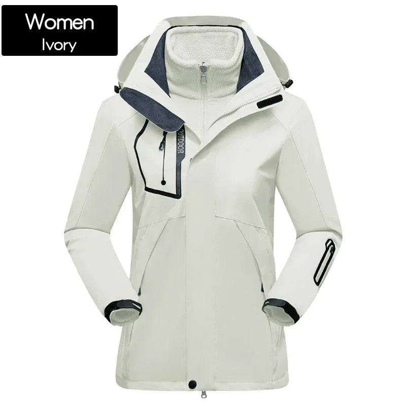 Women Waterproof Mountain Ski Jacket & Pants Winter Thick Warm Windproof Outdoor Snowboard Set