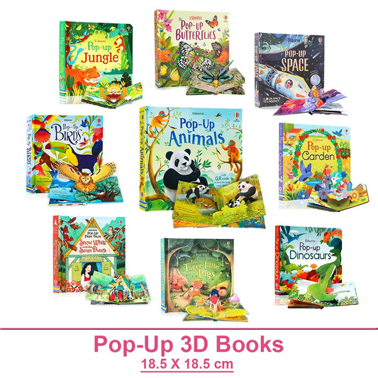 Kids 3D Pop-Up Flap Picture Books – Fairy Tales & Bedtime Reading English Books