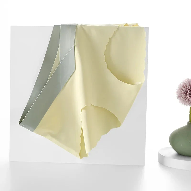 Summer Thin Ice Silk Seamless Maternity Low Waist Panties Cool Belly Underwear for Pregnant Women