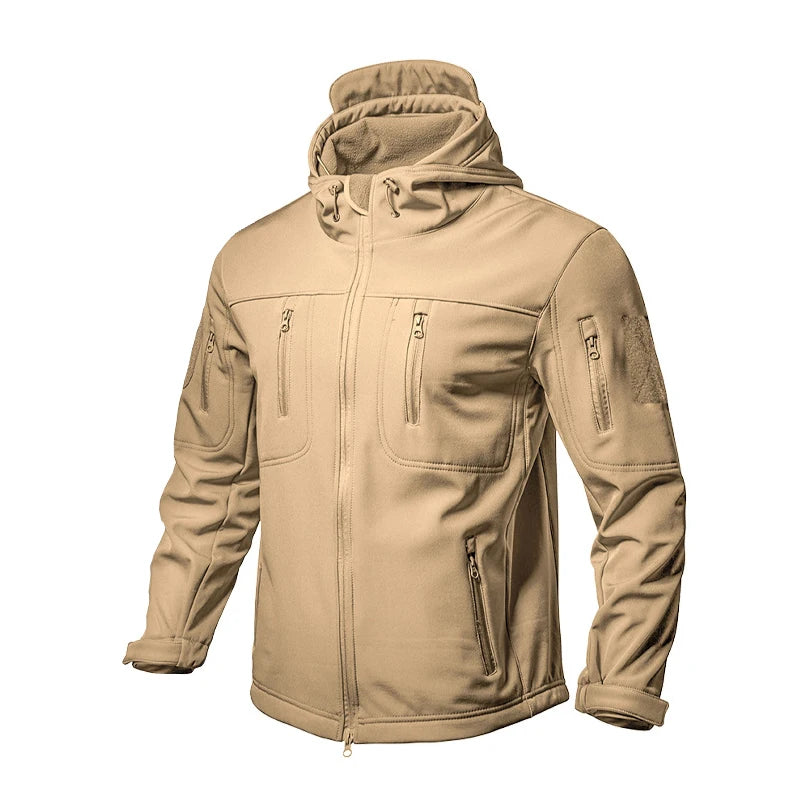 CHRLCK Men's Waterproof Winter Hiking Jacket & Softshell Pants Set | Windproof Fleece Outdoor Gear