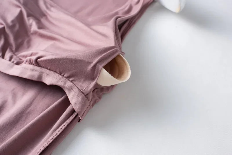 Summer Women's Modal Pajama Set | Two Piece Camisole with Chest Pad & Shorts | Seamless Lingerie Homewear Sleepwear