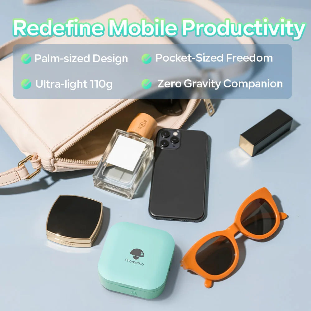 طابعة ملصقات حرارية Phomemo Q30 بتقنية البلوتوث - صانعة ملصقات محمولة للأعمال اليدوية وبطاقات التاريخ، طابعة لاسلكية متعددة الأوراق لنظامي التشغيل iOS وAndroid