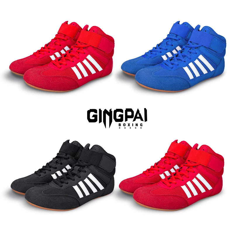 GINGPAI Training Wrestling Shoes | Mesh Breathable Boxing & Fitness Sneakers for Men & Women