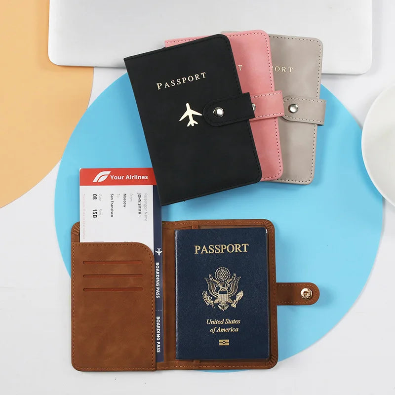 Travel Passport Holder & Card Wallet – Essential Organizer for Men & Women