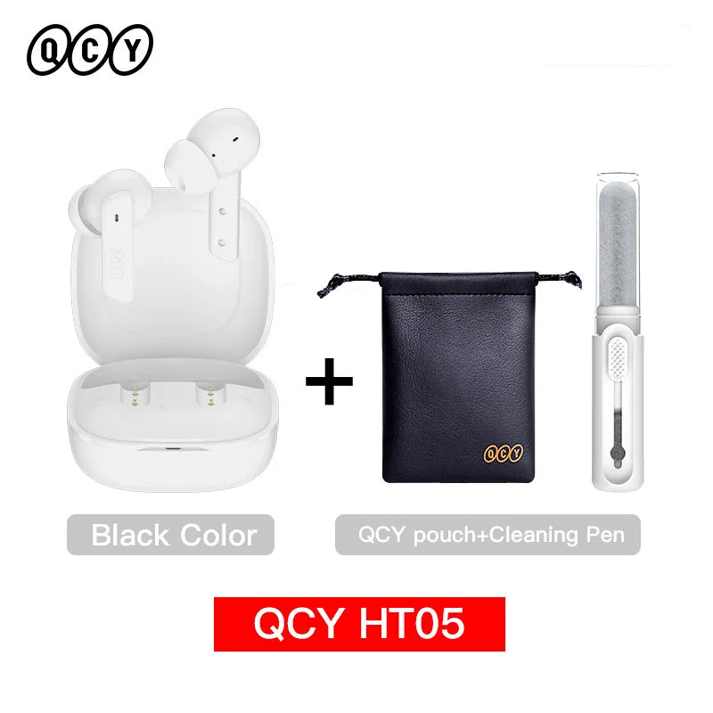 QCY HT05 ANC Wireless Earbuds – 40dB Noise Cancelling Bluetooth 5.2 TWS