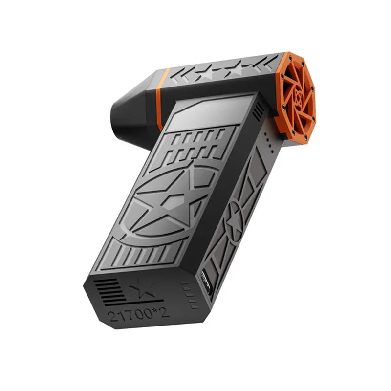 Fiizreal X50 Brushless Turbo Fan – 240W High-Speed Portable Camping Fan, 8000mAh Rechargeable, 57 m/s Typhoon Wind, USB-C Charging