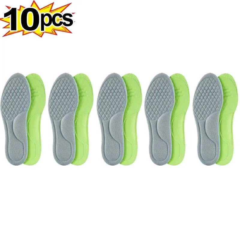 2/10pcs Soft Memory Foam Orthopedic Insoles – Antibacterial, Sweat-Absorbing Shoe Inserts for Sports & Daily Comfort
