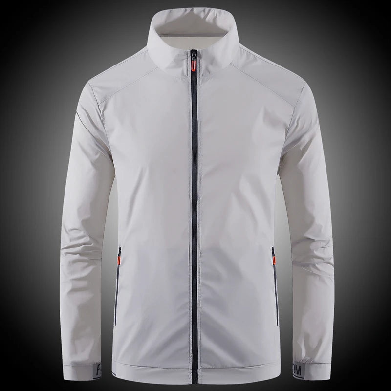 Men’s Ultra-Thin Ice Silk Sun Protection Jacket – Breathable UV-Resistant Summer Coat