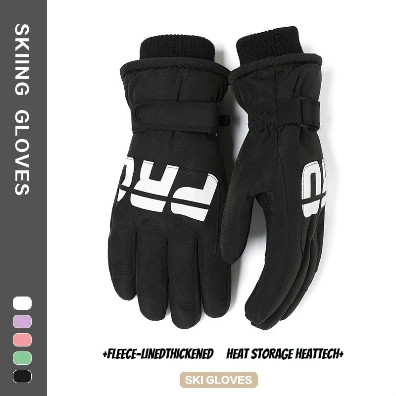 Winter Cycling & Ski Gloves – Waterproof Non-Slip Touchscreen Thermal Gloves with Pocket for Men and Women