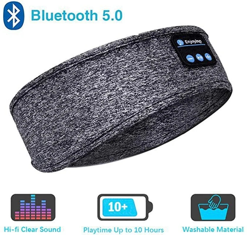 Bluetooth Sleep Mask with Headphones – Wireless Music Eye Mask for Comfortable Side Sleeping