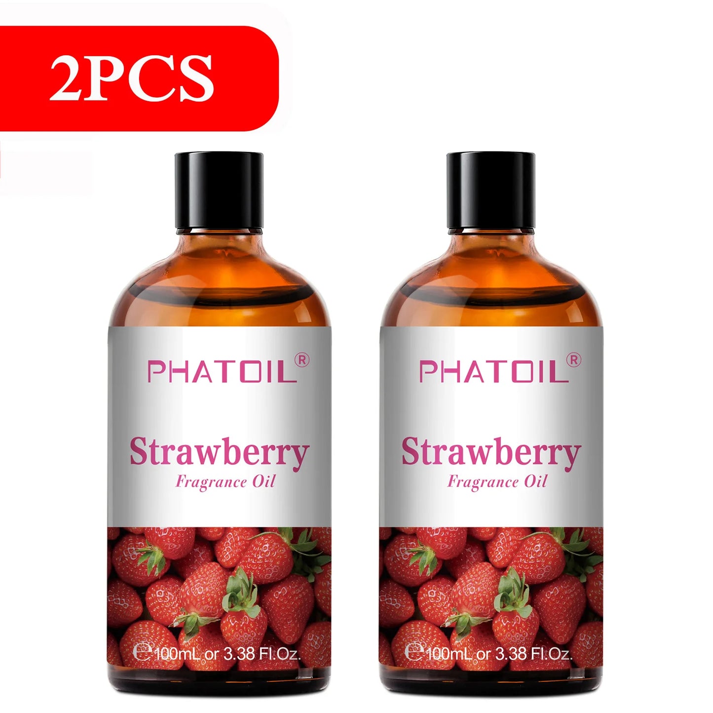 PHATOIL 100ml Sweet Fruity Fragrance Oil – Coconut, Vanilla, Strawberry & More for Diffusers & Candles