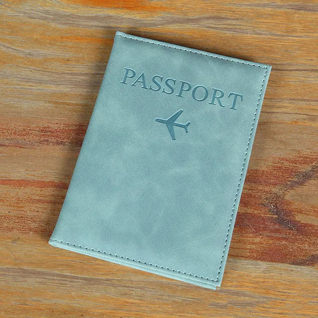 World Map Passport Cover – Hot Stamping Travel Case for Men & Women