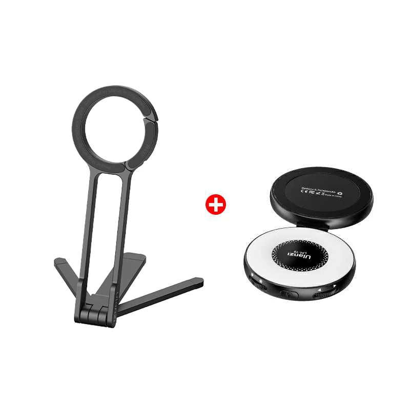 Ulanzi MA30 MagSafe Phone Tripod & Dual-Sided Magnetic Holder | Portable Stand for iPhone 15 & 16 | Travel, Vlog & Live Streaming