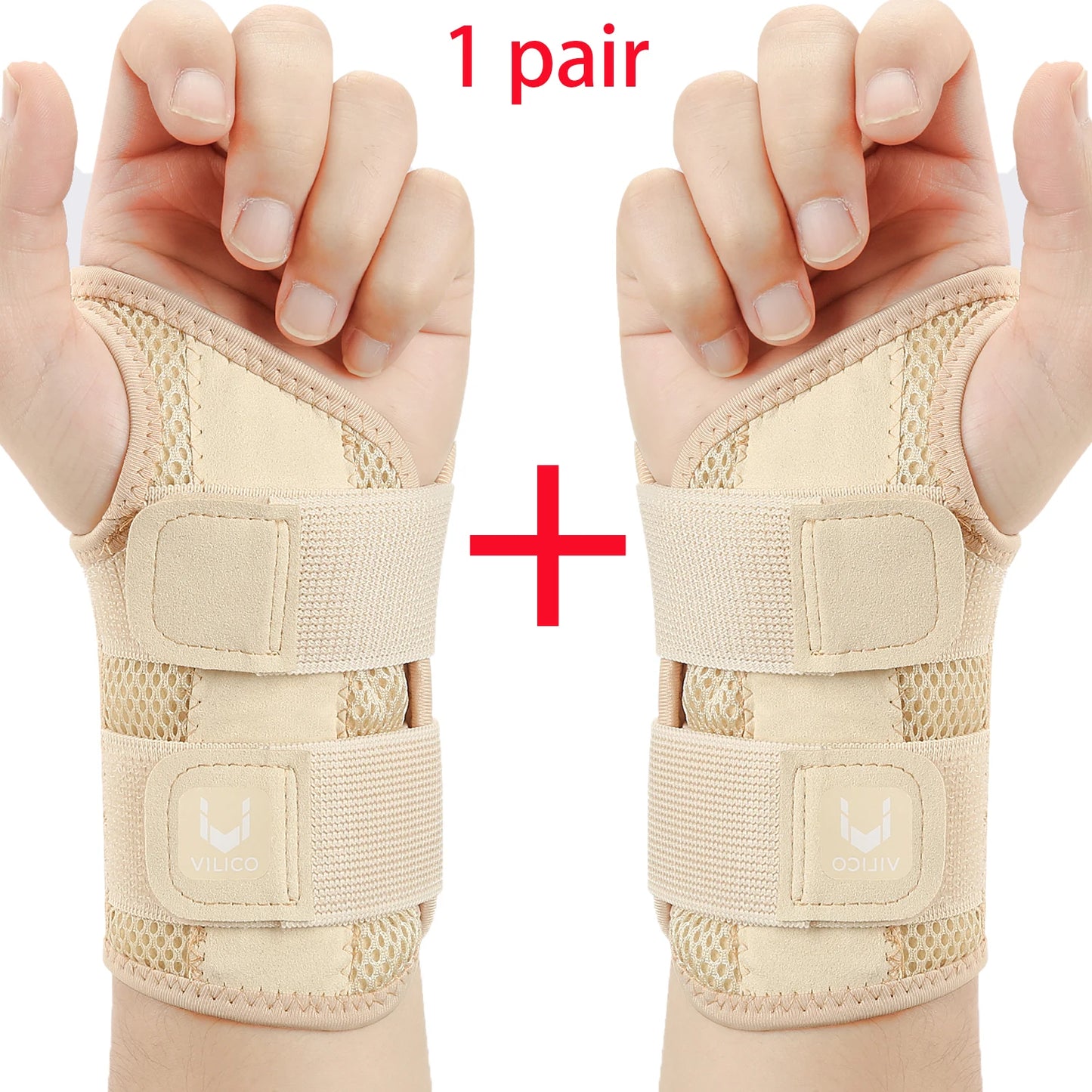 Adjustable Wrist Guard | 1/2 Finger Dual-Strap Support for Joint Pain & Thumb Protection – Thin Tendon Sheath Design