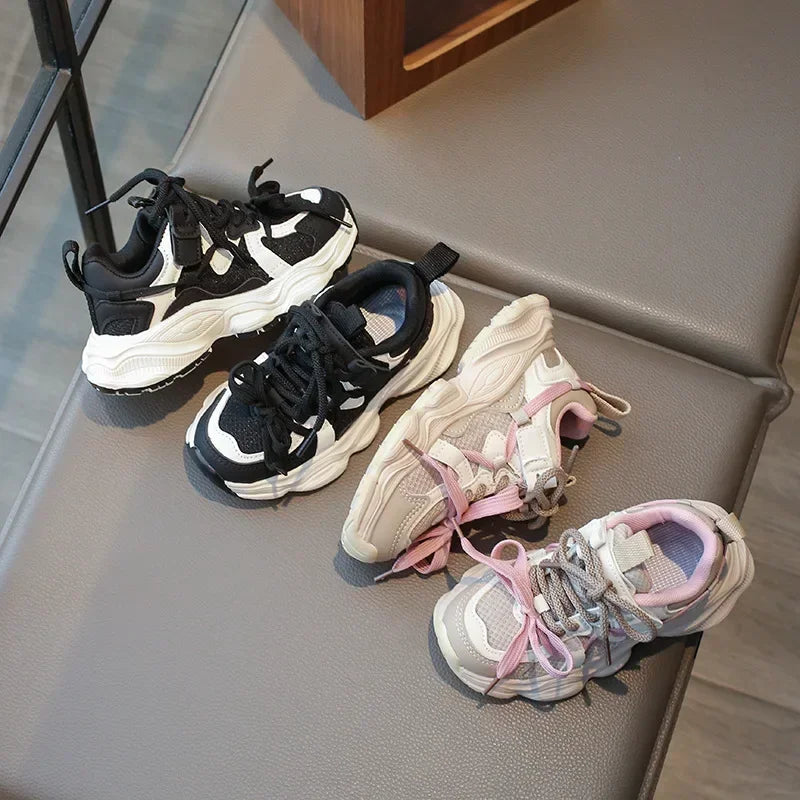 Kids Fashion Sneakers | Breathable Non-Slip School & Sports Shoes