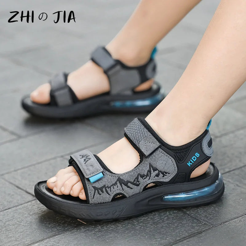 Children’s Summer Sports Sandals – Lightweight Open-Toe Air Cushion Shoes for Boys
