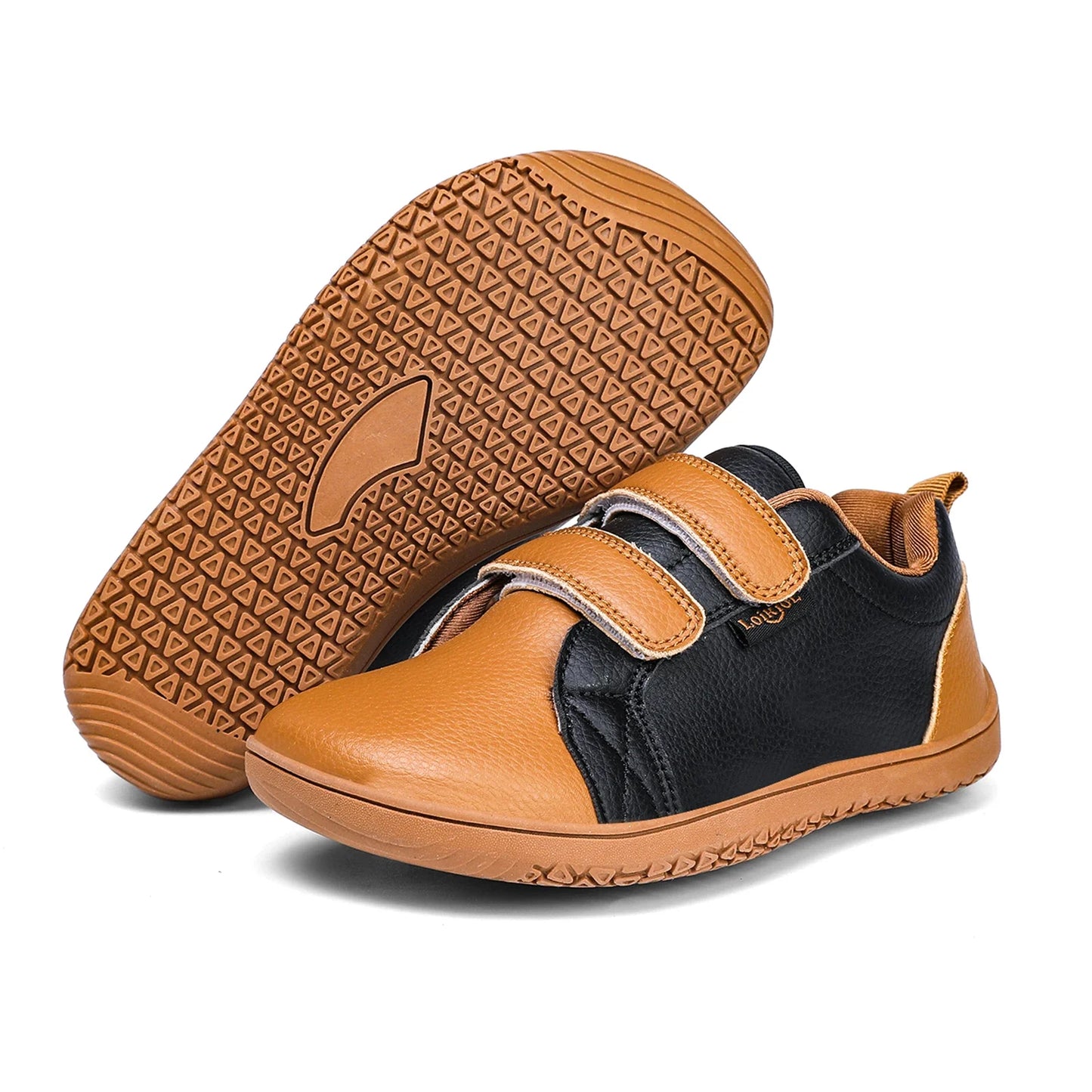 Kids Barefoot Shoes | Wide Toe Minimalist Leather Walking Sneakers for Boys & Girls