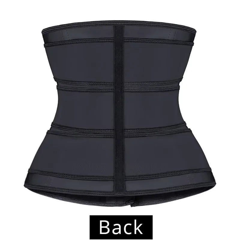Women’s Adjustable Breasted Waist Trainer – Tummy Control Belt, Hook Closure, Sweat Sauna Effect Body-Shaper for Fitness & Workout