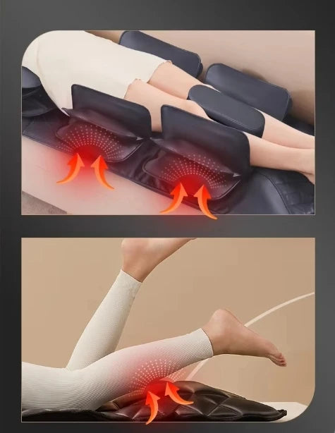 Upgraded Heated Massage Mat – Large-Area Vibration & Airbag Swing Neck Massager with Lumbar Traction and Remote Control