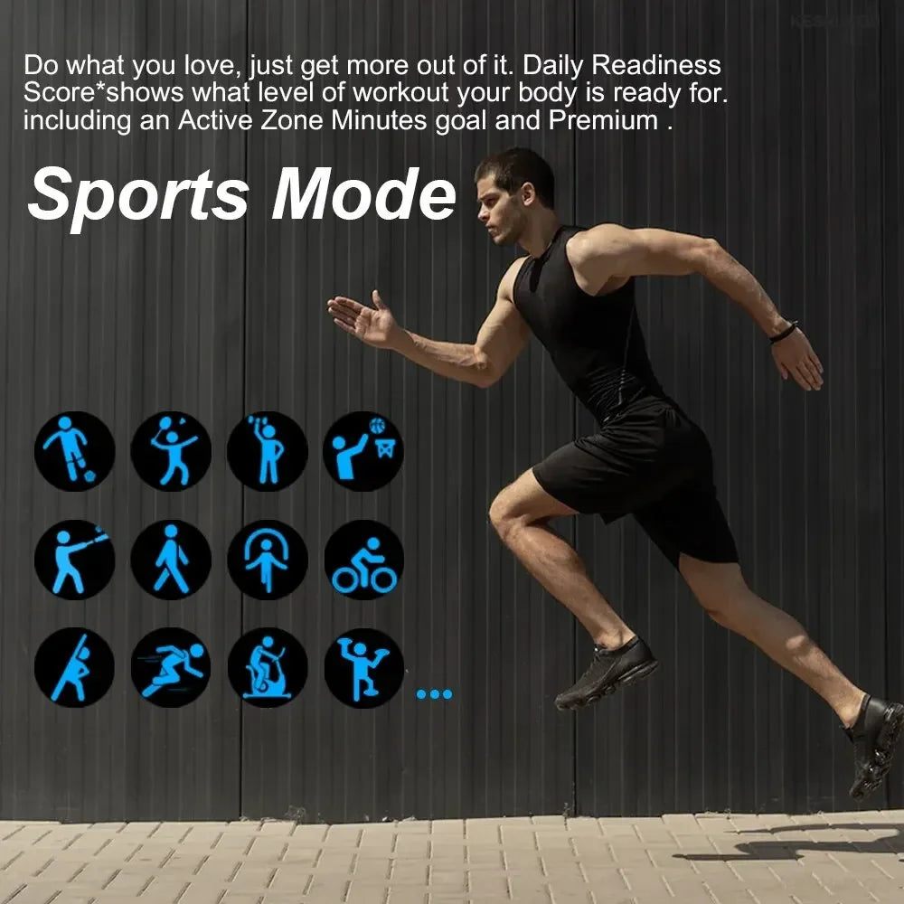 KESHUYOU H9 2025 Smart Watch | 2.01'' HD Display, Bluetooth Call, Sport Modes, Weather & Message Notifications