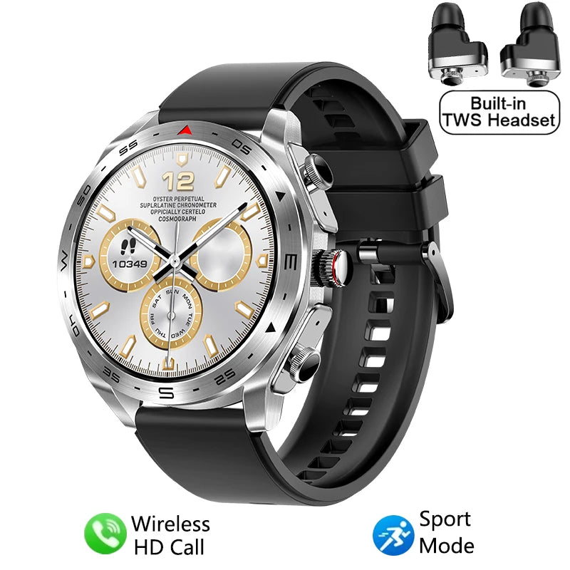 Smart Watch with TWS Earphones – 2-in-1 Bluetooth Call Sports Smartwatch | HIFI 9D Sound for Men & Women