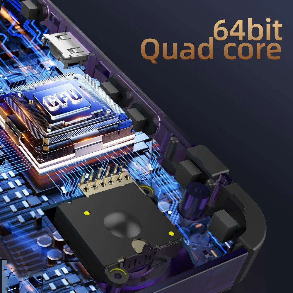 جهاز ألعاب محمول BOYHOM R36H بتصميم كلاسيكي - نظام لينكس مفتوح المصدر | شاشة IPS مقاس 3.5 بوصة، مشغل ألعاب كلاسيكي محمول