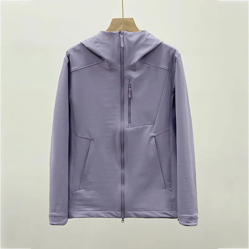 ARC Outdoor Unisex Softshell Jacket – Windproof & Rainproof Hooded Coat for Mountaineering, Cycling & Camping