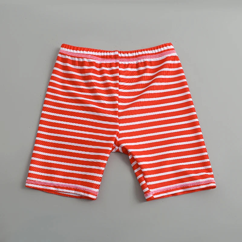 Kids Cartoon Long Sleeve Swimsuit Set Sun Protection Boys Girls Beachwear