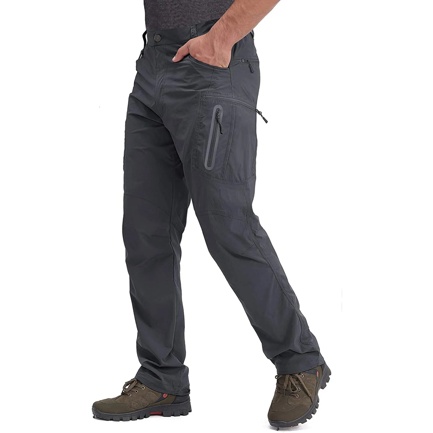 TACVASEN Lightweight Quick-Dry Cargo Pants – Men’s Summer Outdoor Hiking & Fishing Trousers