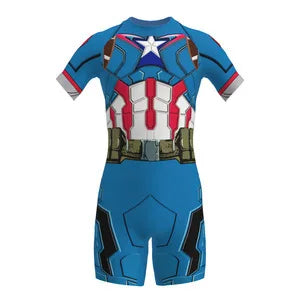 Kids Spiderman Swimsuit Boys Surfing Swimwear Cosplay Beach Bodysuit