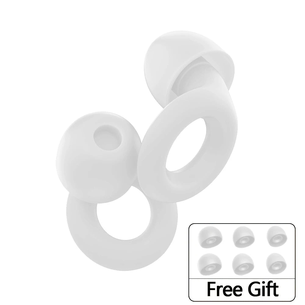 سدادات أذن HUAK 09 • سيليكون عالي الدقة • حماية السمع للحفلات الموسيقية والنوم والسباحة • تقليل الضوضاء • ملحقات إضافية متضمنة