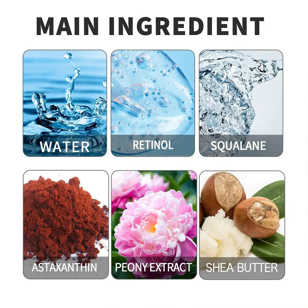 كريم ريتينول للعين - تفتيح الهالات السوداء، شد البشرة، وإصلاح فوري للنساء