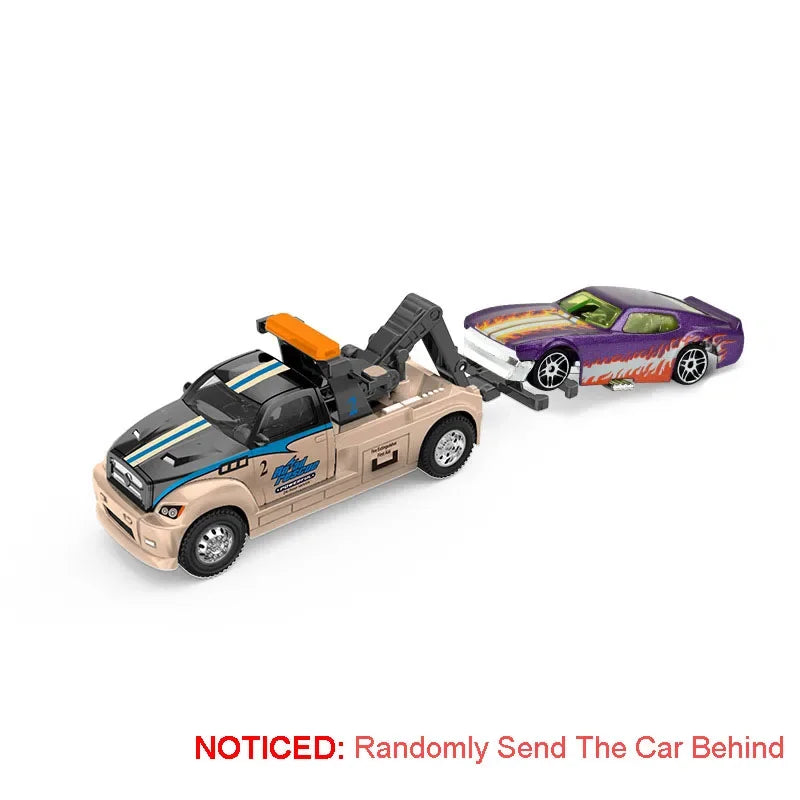 1:64 Alloy Container Trailer Diecast Toy Car – Metal Pull Back Truck Gift