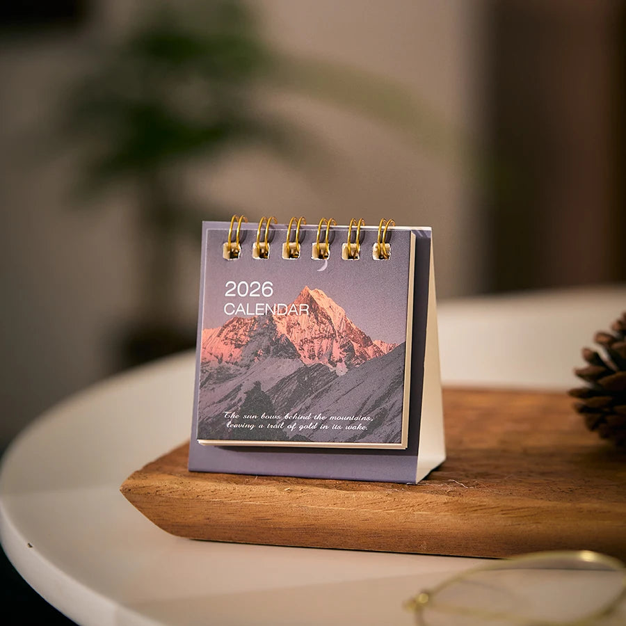 2026 Mini Desk Calendar Dayd Starlight Series – Creative Portable Desktop Planner & Decorative Check-In Calendar