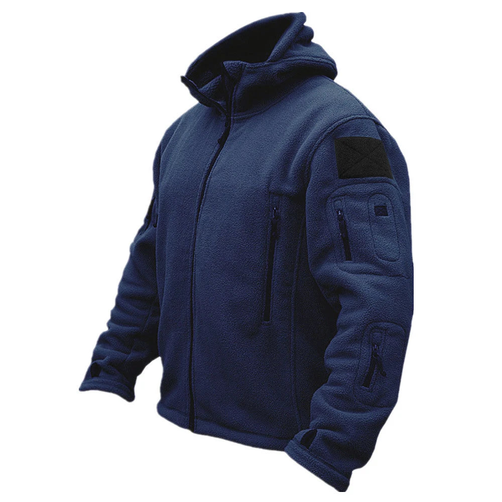 Men’s US Military Tactical Soft shell Jacket – Winter Thermal Fleece Hooded Outdoor Coat