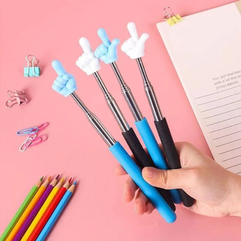 Lesestock aus Edelstahl – Lesehilfe für Schüler, Zeigestock für Whiteboards, Handliches Unterrichtswerkzeug