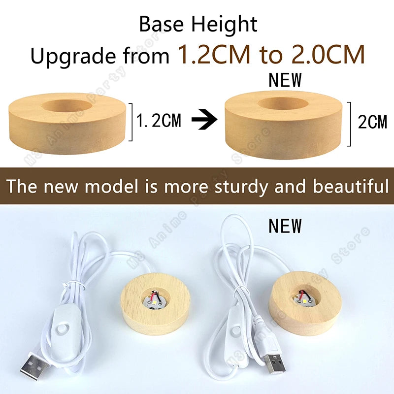 مصباح LED ليلي ثلاثي الأبعاد على شكل كرة بلورية - مصباح بجانب السرير متوهج على شكل مجرة ​​وزحل وقمر، هدية عيد ميلاد للأطفال بقطر 5 سم