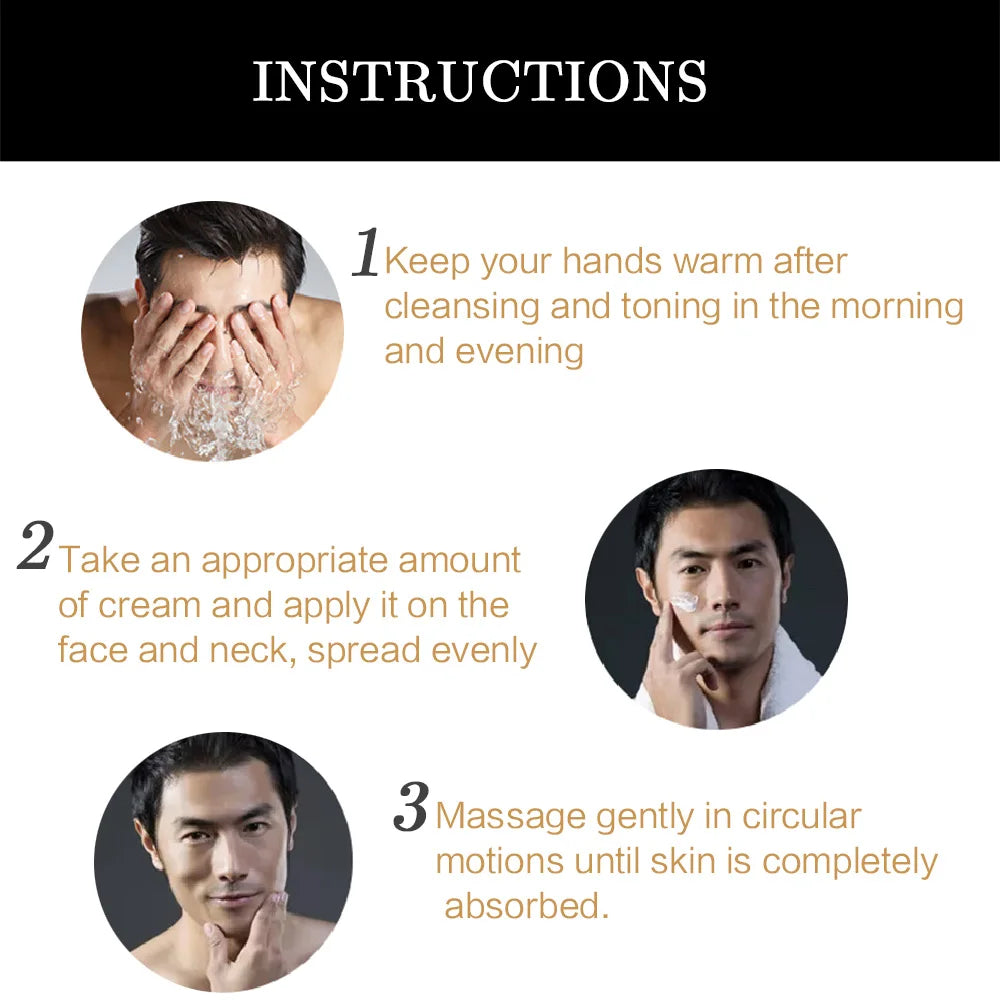 Men’s Retinol Collagen Face Cream – Moisturizing, Brightening & Firming Anti-Wrinkle Skincare