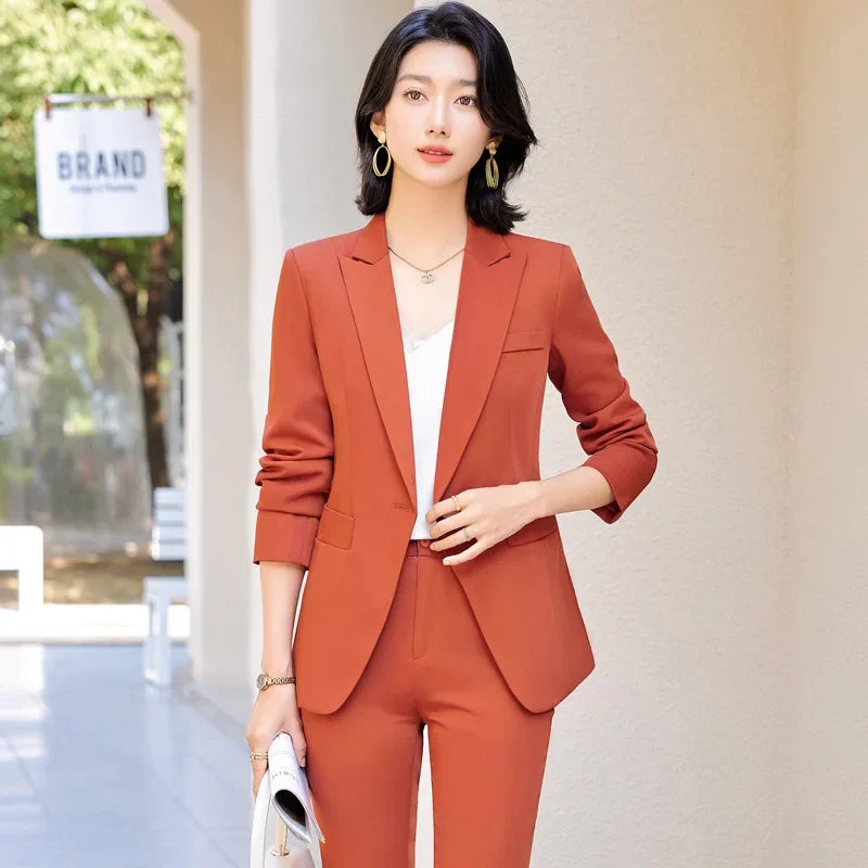 Elegantes Damen-Business-Jacket – Elegante formelle Arbeitsuniform für Frühling und Herbst