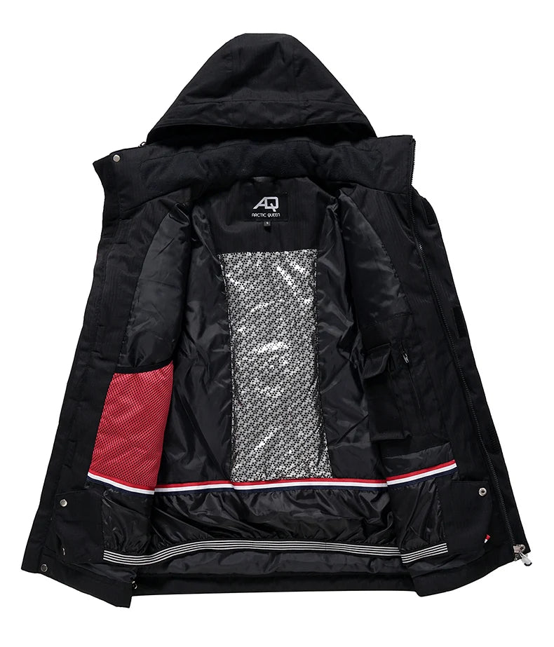 Men & Women Snow Suit Set – Waterproof Windproof Ski Jacket & Ski Pants, Pure Color Winter Snowboard Clothing (-30°C)