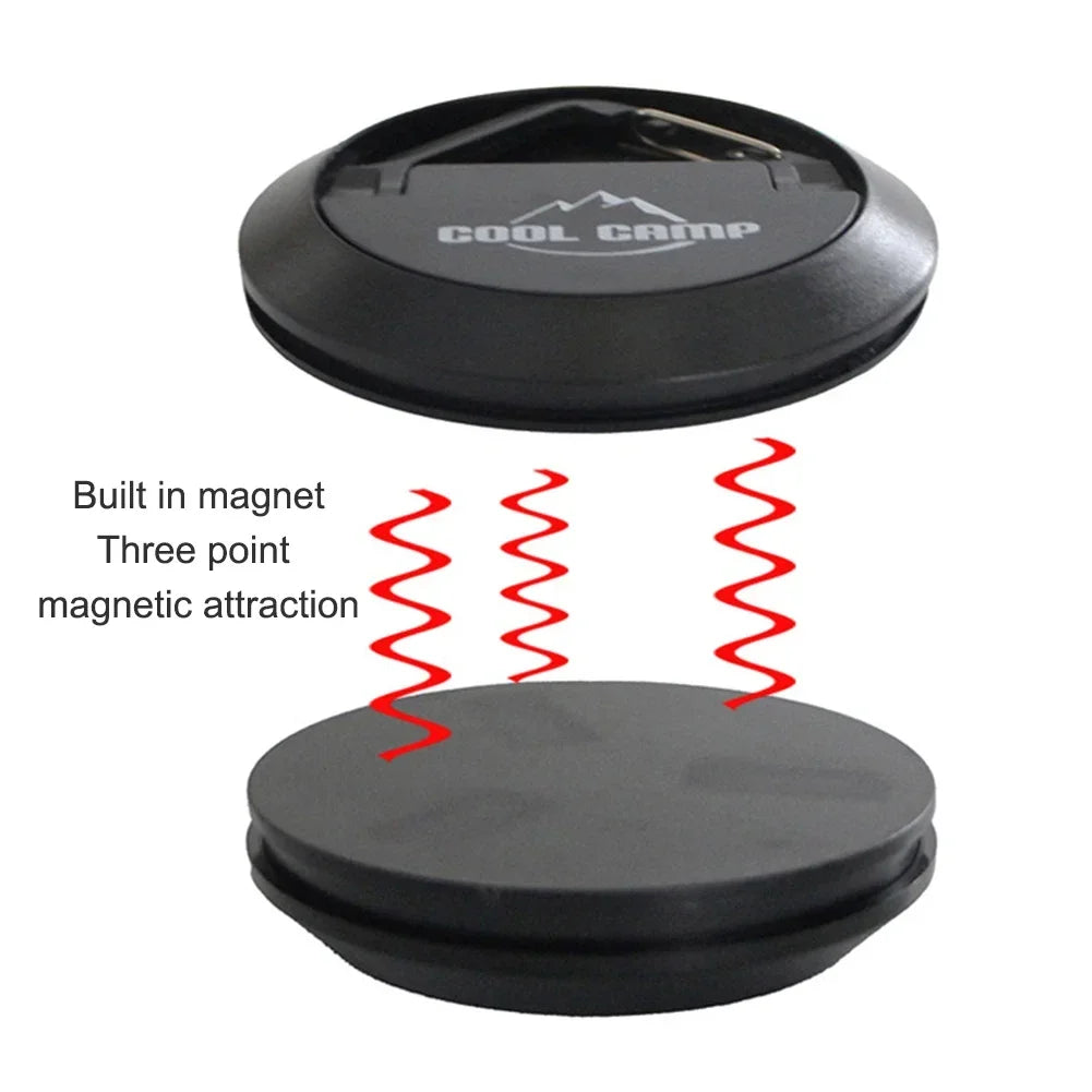 خطاف خيمة مغناطيسي خارجي - مشبك سقف محمول متعدد الأغراض وحامل حبل لفوانيس التخييم