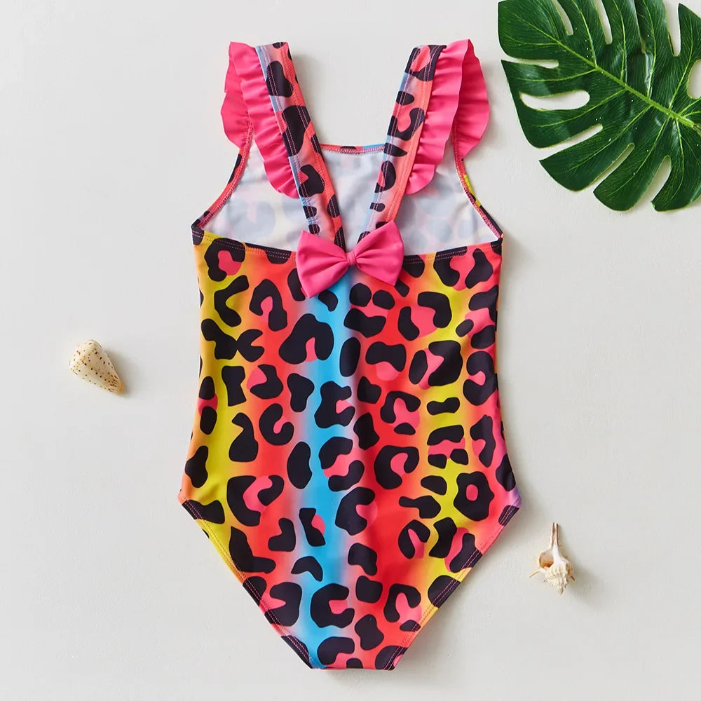 Girls One-Piece Mermaid Swimsuit Fish Scale Unicorn Kids Beachwear Ages 2-8